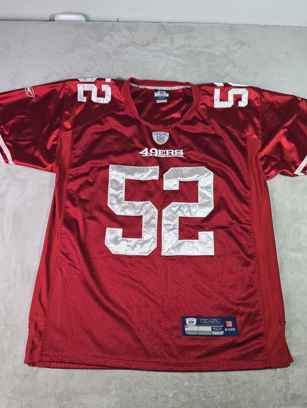 San Francisco 49ers Patrick Willis Jersey Sz 52 Reebok Red Vintage #52